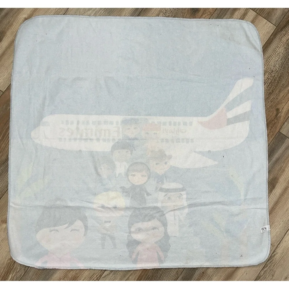 EMIRATES‎ Fly with Me Airplane with people Travel Blanket 31
